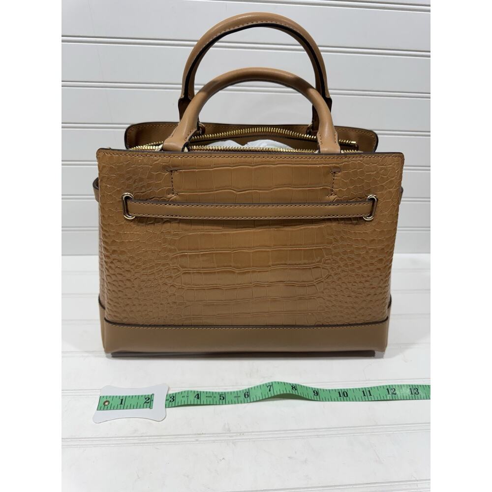 Michael Kors Large Reed Satchel Embossed Croc Leather Purse Crossbody NWT $598 - Picture 7 of 8